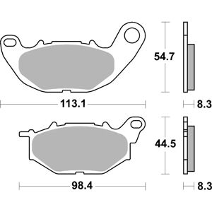 Brembo S.p.A. Sintermetall-Brak pads - 07YA52SA Brembo S.p.A. Sintermetall-Brak pads - 07YA52SA