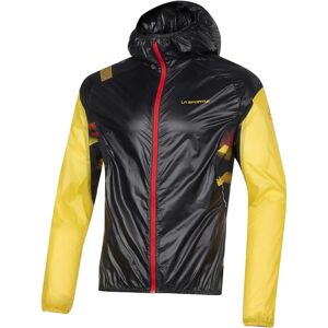 Chaqueta La Sportiva Blizzard Windbreaker negro amarillo - Trail Running Chaqueta La Sportiva Blizzard Windbreaker negro amarillo - Trail Running