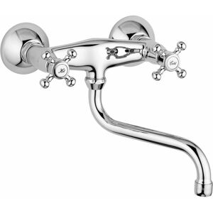 Grifo de cocina retro de pared Paffoni Viola - Latón, giro de 180° Grifo de cocina retro de pared Paffoni Viola - Latón, giro de 180°