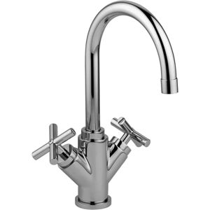 Mezclador de bidé y lavabo cromado Paffoni Quattro - Giro 360°, Desagüe Automático Mezclador de bidé y lavabo cromado Paffoni Quattro - Giro 360°, Desagüe Automático