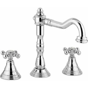 Paffoni Paffoni Belinda Wasserhahn - 3-Loch, 360° drehbar, Messing, Chrom Paffoni Paffoni Belinda Wasserhahn - 3-Loch, 360° drehbar, Messing, Chrom