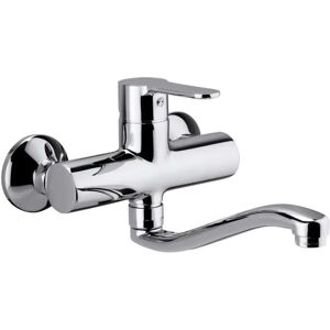 Paffoni Mitigeur mural de lavabo avec bec serpent réglable - Publicité Paffoni Mitigeur mural de lavabo avec bec serpent réglable - Publicité