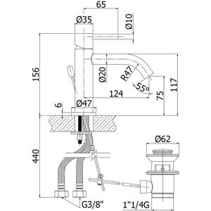 Paffoni Steel Edelstahl-Armatur Paffoni Steel Edelstahl-Armatur