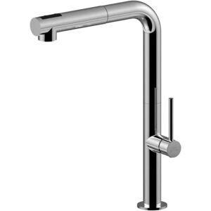 Paffoni Chef Baterie monocomandă pentru bucătărie - Reglabilă în înălțime, Cromat Paffoni Chef Baterie monocomandă pentru bucătărie - Reglabilă în înălțime, Cromat