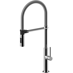 Paffoni - Robinet de Bucătărie cu Tub Rotativ - Negru Mat - Monocomandă - Serie Chef Paffoni - Robinet de Bucătărie cu Tub Rotativ - Negru Mat - Monocomandă - Serie Chef
