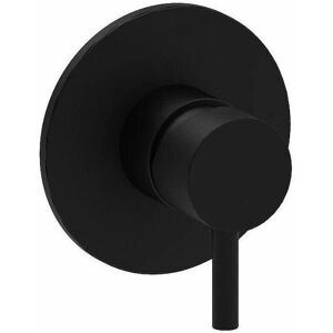 Paffoni - Mezclador de ducha negro mate con placa metálica de 110mm - Monomando ducha Paffoni - Mezclador de ducha negro mate con placa metálica de 110mm - Monomando ducha
