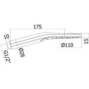 Paffoni ZDOC122CR Chrom Messing Duschkopf Paffoni ZDOC122CR Chrom Messing Duschkopf