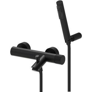 Paffoni JO023NO Amestecător pentru cadă negru mat montat pe perete - Suport și duș manual Paffoni JO023NO Amestecător pentru cadă negru mat montat pe perete - Suport și duș manual