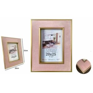 Marco de fotos rosa terciopelo Trade Shop 20x25cm - Marco para fotos y arte Marco de fotos rosa terciopelo Trade Shop 20x25cm - Marco para fotos y arte