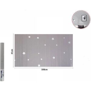 Película adhesiva gris con estrellas - Trade Shop Película adhesiva gris con estrellas - Trade Shop