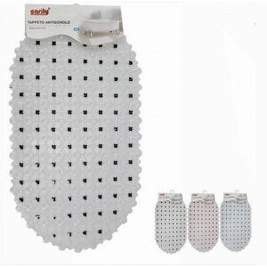 Trade Shop Traesio - Alfombra antideslizante de PVC 63x34cm Trade Shop Traesio - Alfombra antideslizante de PVC 63x34cm