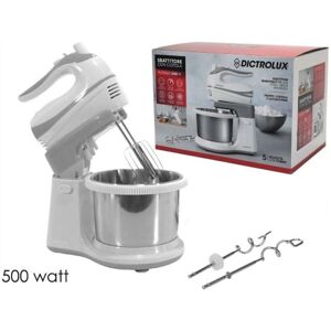 Trade Shop Batidora de Mano - Bol de Acero Inoxidable 2,5L - 5 Velocidades + Turbo Trade Shop Batidora de Mano - Bol de Acero Inoxidable 2,5L - 5 Velocidades + Turbo