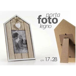 Marco de fotos de madera en forma de corazón - 17x28 cm Marco de fotos de madera en forma de corazón - 17x28 cm