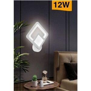 Trade Shop Rhombus Wandlampe - Modernes Design, 12W LED, Weiß Trade Shop Rhombus Wandlampe - Modernes Design, 12W LED, Weiß