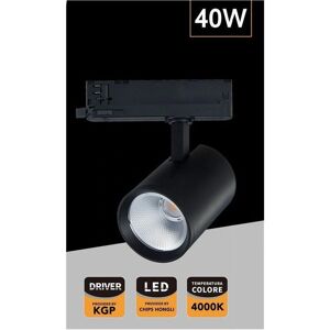 TRAESIO - PT4-40W - Negro - 4000K - Foco LED TRAESIO - PT4-40W - Negro - 4000K - Foco LED