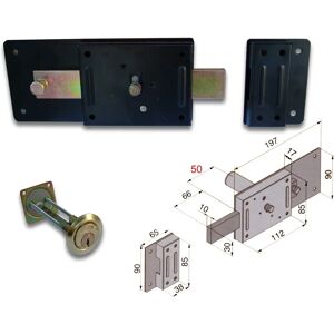 WELKA Modello 012 Serratura di Sicurezza - Cilindro staccabile, 6 mandate, Acciaio WELKA Modello 012 Serratura di Sicurezza - Cilindro staccabile, 6 mandate, Acciaio