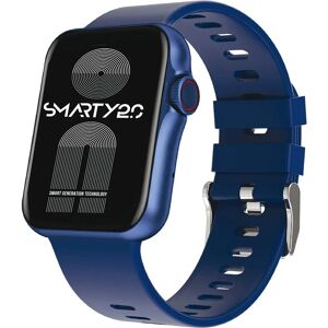 Montre connectée Smarty2.0 - Silicone bleu - Unisexe - Rectangulaire - Montre-bracelet - Publicité Montre connectée Smarty2.0 - Silicone bleu - Unisexe - Rectangulaire - Montre-bracelet - Publicité