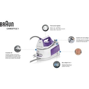 Braun CareStyle 1 IS1014VI - Violet - Steam Generator Iron Braun CareStyle 1 IS1014VI - Violet - Steam Generator Iron