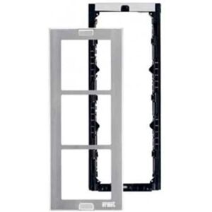 Cadre de module en aluminium Urmet 1148/63 - 3 modules - Cadre électrique - Publicité Cadre de module en aluminium Urmet 1148/63 - 3 modules - Cadre électrique - Publicité