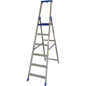 Escalera doble en aluminio Marchetti - 6 peldaños profesional Climb EVO06 Escalera doble en aluminio Marchetti - 6 peldaños profesional Climb EVO06