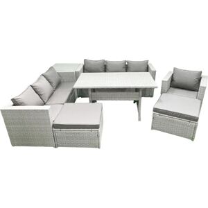 Fimous - Outdoor Rattan Sofa Set - 8 Pieces - Garden Set Fimous - Outdoor Rattan Sofa Set - 8 Pieces - Garden Set