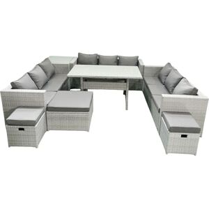 Fimous - Rattan Garden 12S - Rectangular Table - Garden Set Fimous - Rattan Garden 12S - Rectangular Table - Garden Set