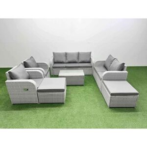 Fimous PE Rattan Garden Furniture Set - Adjustable - 2-Seater - Footstool - Garden furniture set Fimous PE Rattan Garden Furniture Set - Adjustable - 2-Seater - Footstool - Garden furniture set