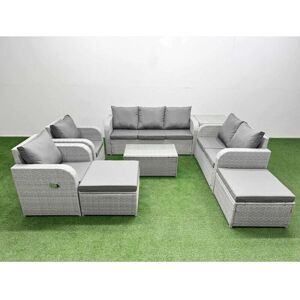 Fimous - PE Rattan - Adjustable Chair - Double Love Seat Fimous - PE Rattan - Adjustable Chair - Double Love Seat