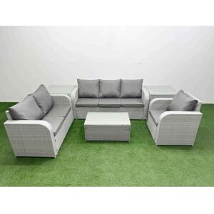 Fimous PE Wicker 6-Seater Outdoor Sofa Set Fimous PE Wicker 6-Seater Outdoor Sofa Set