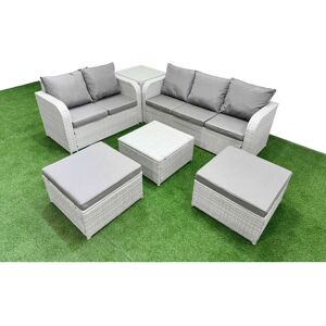 Fimous - 7Seater - PE Rattan - Garden Sofa Set - Sofa Set Fimous - 7Seater - PE Rattan - Garden Sofa Set - Sofa Set