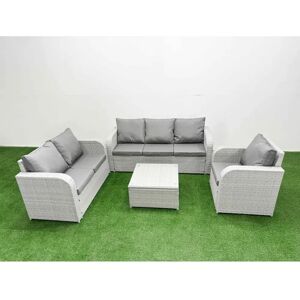 Fimous - Patio Wicker 6-Seater Sofa Set - Outdoor furniture Fimous - Patio Wicker 6-Seater Sofa Set - Outdoor furniture