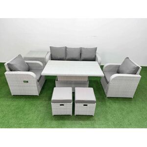 Fimous - PE Rattan Set - Adjustable Table - Garden furniture set Fimous - PE Rattan Set - Adjustable Table - Garden furniture set