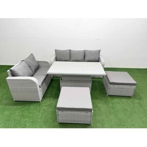 Fimous - 7 Seater PE Rattan - Garden Furniture Set Fimous - 7 Seater PE Rattan - Garden Furniture Set