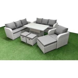 Fimous - 10 Seater Poly Rattan - Garden Furniture Set Fimous - 10 Seater Poly Rattan - Garden Furniture Set