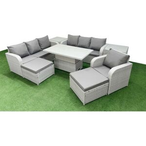 Fimous - 9 Seater - Poly Rattan - Garden Furniture Set Fimous - 9 Seater - Poly Rattan - Garden Furniture Set