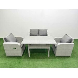 Fimous - PE Wicker Rattan - 4 Seater - Garden furniture set Fimous - PE Wicker Rattan - 4 Seater - Garden furniture set