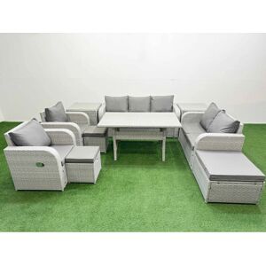Fimous - PE Rattan Garden Set - Reclining - Garden Set Fimous - PE Rattan Garden Set - Reclining - Garden Set