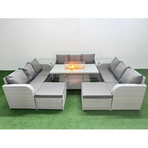 Fimous - PE Rattan Lounge Sofa Set - Outdoor Furniture Set Fimous - PE Rattan Lounge Sofa Set - Outdoor Furniture Set