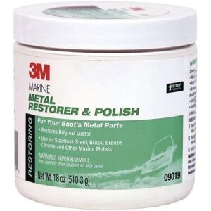 Nettoyant Acier Inox 3M - Marine Blanc - Restaure & Polie Métaux Marins - Publicité Nettoyant Acier Inox 3M - Marine Blanc - Restaure & Polie Métaux Marins - Publicité