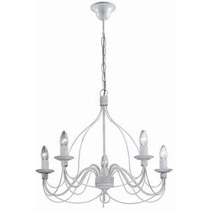 Ideal Lux Corte 5 Light Chandelier Antique White - Ceiling Lighting Ideal Lux Corte 5 Light Chandelier Antique White - Ceiling Lighting