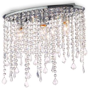 Ideal Lux RAIN Ceiling Light - Chrome, 3-Light, E14, 120W Ideal Lux RAIN Ceiling Light - Chrome, 3-Light, E14, 120W