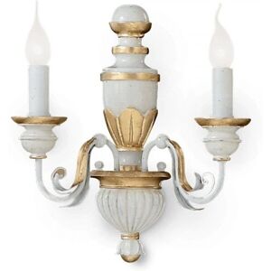 Ideal Lux Firenze AP2 Wall Light - Vintage Style Ideal Lux Firenze AP2 Wall Light - Vintage Style
