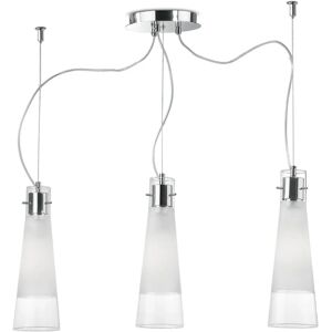 Ideal Lux KUKY Chrome Ceiling Light - 3-Light Pendant, E27, 180W Ideal Lux KUKY Chrome Ceiling Light - 3-Light Pendant, E27, 180W
