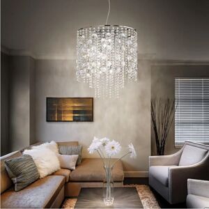 Ideal Lux Evasione - 8 Light Ceiling Pendant Chrome with Crystals - Ceiling Lighting Ideal Lux Evasione - 8 Light Ceiling Pendant Chrome with Crystals - Ceiling Lighting