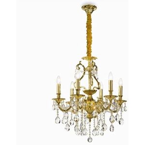 Ideal Lux GIOCONDA SP6 - 6 Light Crystal Chandelier - Ceiling Lighting Ideal Lux GIOCONDA SP6 - 6 Light Crystal Chandelier - Ceiling Lighting