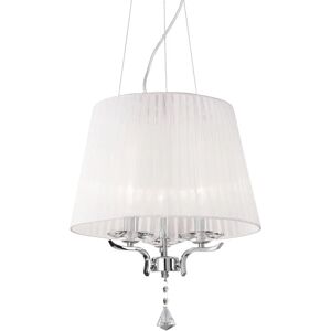 Ideal Lux PEGASO SP3 - 3 Light Ceiling Pendant, Chrome White, E14 Ideal Lux PEGASO SP3 - 3 Light Ceiling Pendant, Chrome White, E14