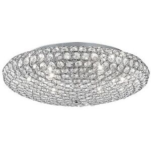 Ideal Lux King 9 Lumière Plafond Chrome Cristal - Publicité Ideal Lux King 9 Lumière Plafond Chrome Cristal - Publicité