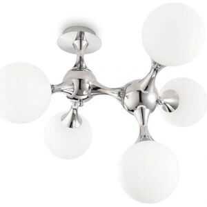 Ideal Lux Nodi 5 Light Semi-Flush Chrome Ceiling Light Ideal Lux Nodi 5 Light Semi-Flush Chrome Ceiling Light