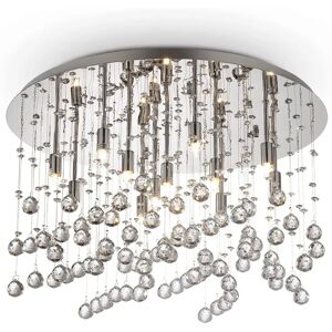 Ideal Lux Moonlight 12 Light Semi-Flush Chrome Ceiling - Lighting Ideal Lux Moonlight 12 Light Semi-Flush Chrome Ceiling - Lighting