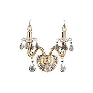 Ideal Lux Negresco - 2 Light Indoor Candle Wall Light Gold - Wall Light Ideal Lux Negresco - 2 Light Indoor Candle Wall Light Gold - Wall Light